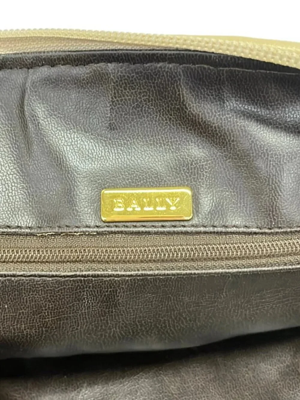 BALLY Cream Leather Handbag